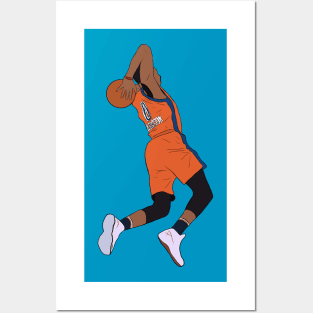 Russell Westbrook Tomahawk Posters and Art